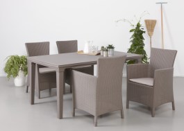ALLIBERT FUTURA TABLE 165CM RESIN GRAPHITE ALLIBERT FUTURA ΤΡΑΠΕΖΙ ΕΞΩΤΕΡΙΚΟΥ ΧΩΡΟΥ 165CM ΑΠΟ ΡΗΤΙΝΗ ΣΕ ΧΡΩΜΑ ΓΡΑΦΙΤΗ